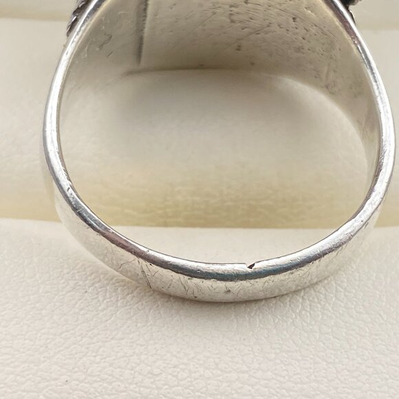 Richard Begay (RB) Navajo Sterling Silver Turquoise Ring Size 11.75 - 11.2 grams - Picture 14 of 15